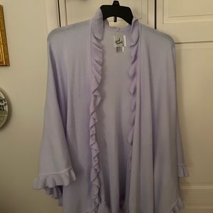 Pretty periwinkle light blue shawl